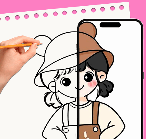 AR Drawing Anime Sketch